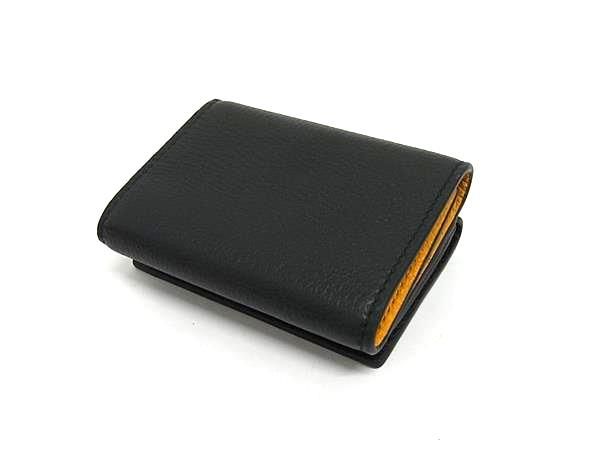 Gucci Leather Trifold Wallet Coin Purse Enter the Key Black — view 2