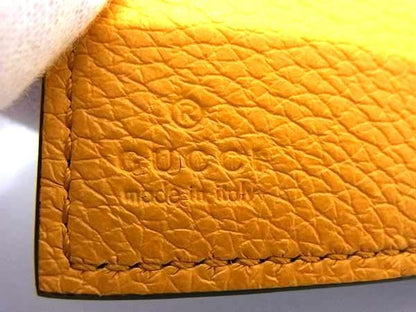 Gucci Leather Trifold Wallet Coin Purse Enter the Key Black — view 7