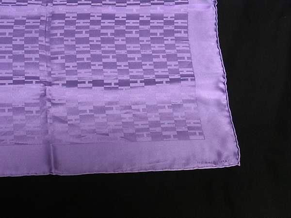 Hermes Carre 40 shu Silk 100% Scarf Purple — view 4