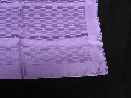 Hermes Carre 40 shu Silk 100% Scarf Purple — view 4