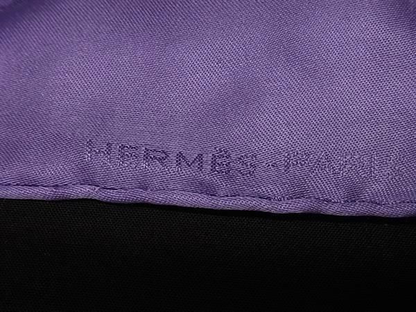 Hermes Carre 40 shu Silk 100% Scarf Purple — view 5