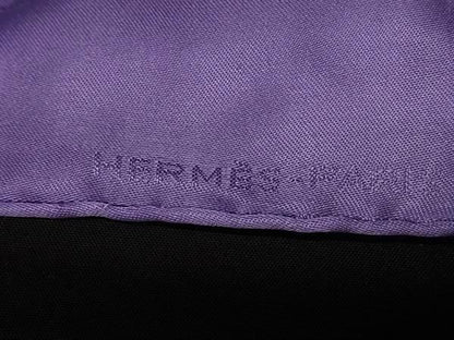 Hermes Carre 40 shu Silk 100% Scarf Purple — view 5