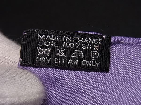 Hermes Carre 40 shu Silk 100% Scarf Purple — view 6