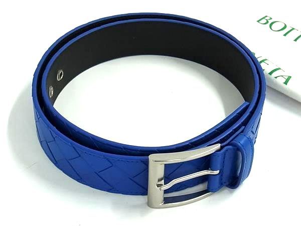 Bottega Veneta Leather Silver leto 95 cm Blue Shoulder Bag