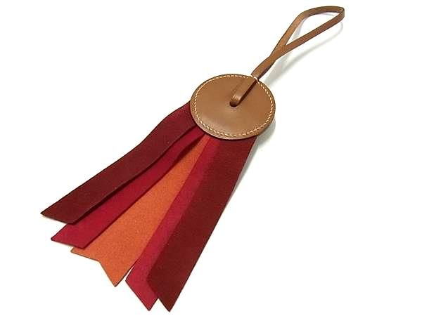 Hermes Padenine A-milo Key Holder Bag Charm Brown System Orange — view 2