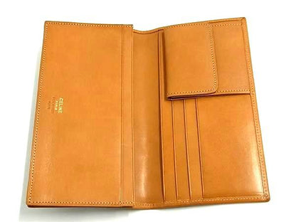 Celine Leather Wallet Coin Purse Brown — view 3