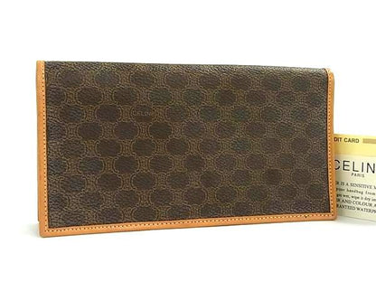 Celine Leather Wallet Coin Purse Brown