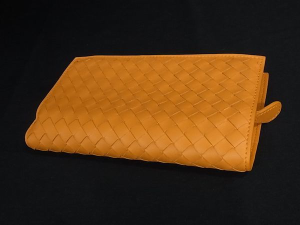 Bottega Veneta Leather Wallet Yellow — view 2