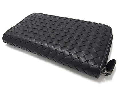 Bottega Veneta Leather Wallet Coin Purse Black — view 2