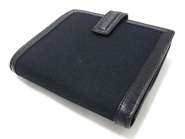 Gucci 035 Canvas Leather Wallet Coin Purse Black — view 2