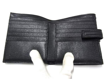 Gucci 035 Canvas Leather Wallet Coin Purse Black — view 3