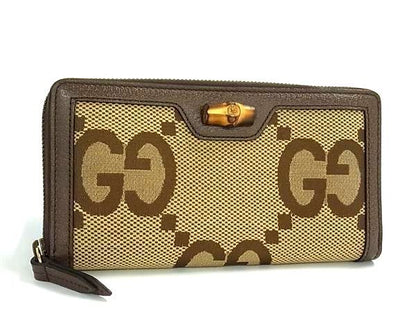 Gucci Daa GG Canvas Leather Wallet Brown