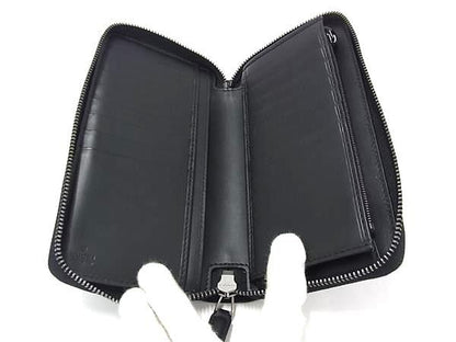 Gucci Guccissima Leather Wallet Coin Purse Black — view 3