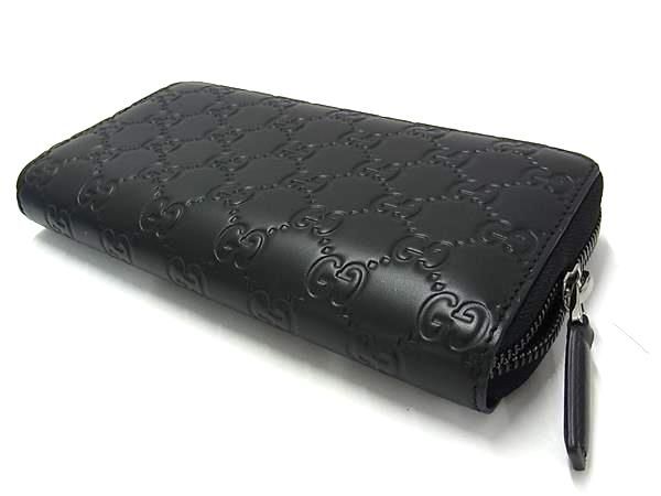 Gucci Guccissima Leather Wallet Coin Purse Black — view 2