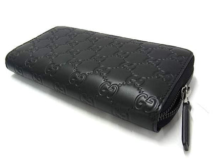 Gucci Guccissima Leather Wallet Coin Purse Black — view 2