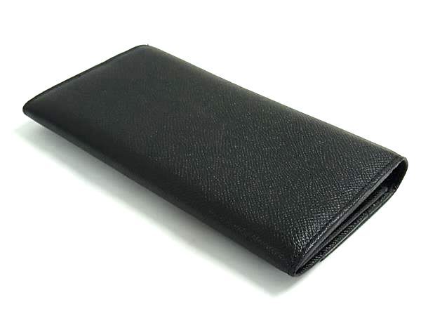 Bvlgari Bule Ninelasko Leather Wallet Coin Purse Black — view 2