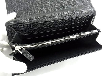 Bvlgari Bule Ninelasko Leather Wallet Coin Purse Black — view 4