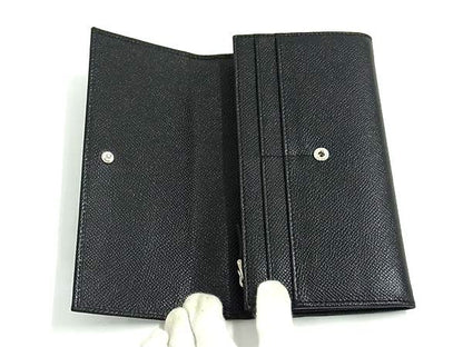 Bvlgari Bule Ninelasko Leather Wallet Coin Purse Black — view 3