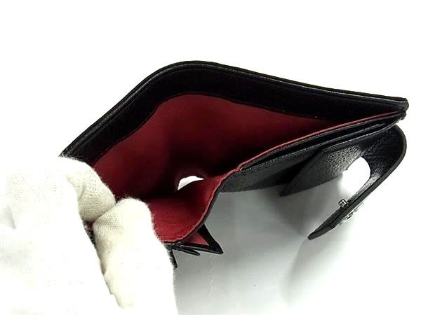 Bvlgari Bule Logo Canvas Leather Wallet Coin Purse Black — view 4