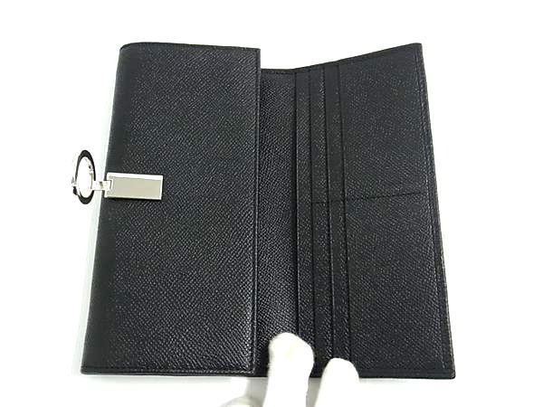 Bvlgari Leather Wallet Coin Purse Black — view 3