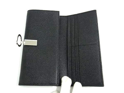 Bvlgari Leather Wallet Coin Purse Black — view 3