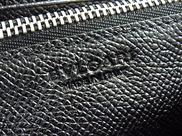 Bvlgari Leather Wallet Coin Purse Black — view 6