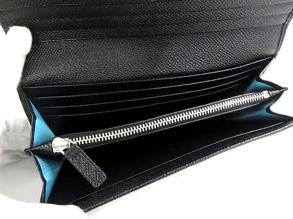 Bvlgari Leather Wallet Coin Purse Black — view 4