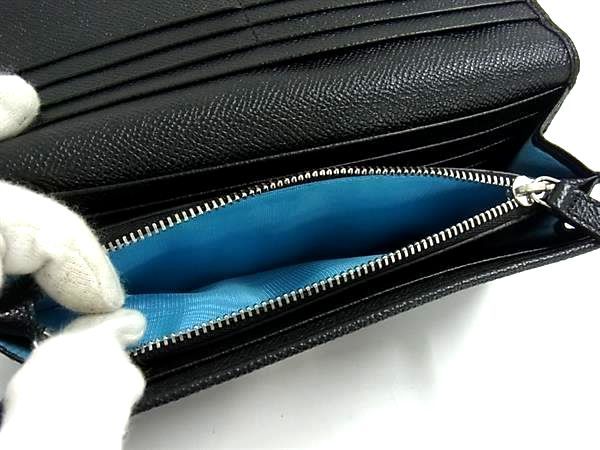 Bvlgari Leather Wallet Coin Purse Black — view 5