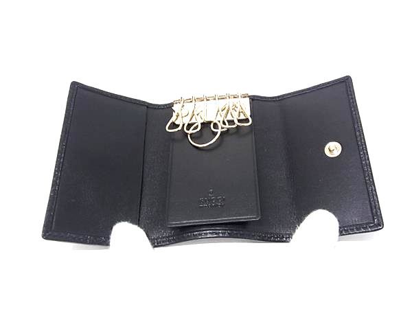 Gucci Guccissima Leather 6 Key Case Key Holder — view 3