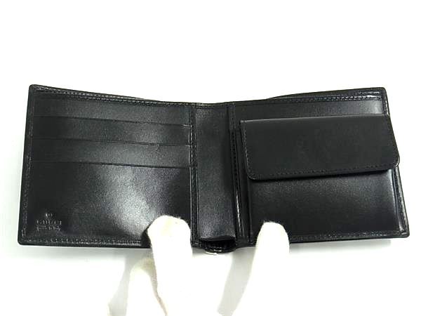 Gucci 034 Leather Wallet Coin Purse Black — view 3
