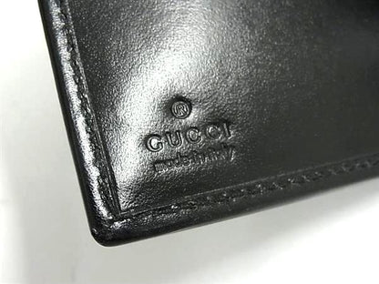 Gucci 034 Leather Wallet Coin Purse Black — view 6