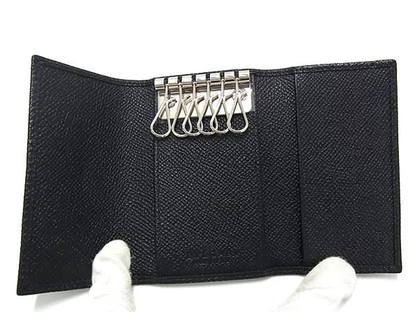 Bvlgari Leather 6 Key Case Black Key Holder — view 3