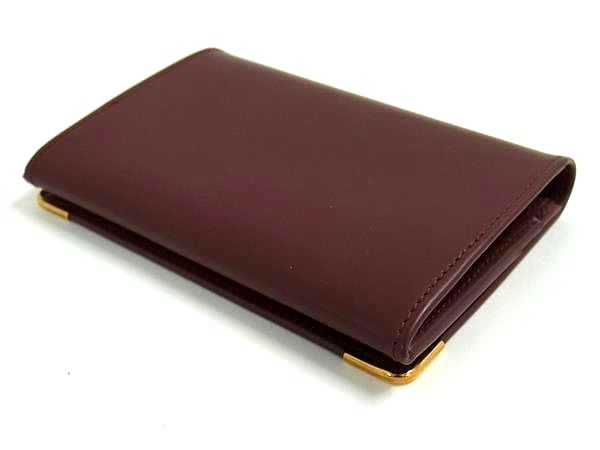 Cartier Leather Card Case Bordeaux — view 2