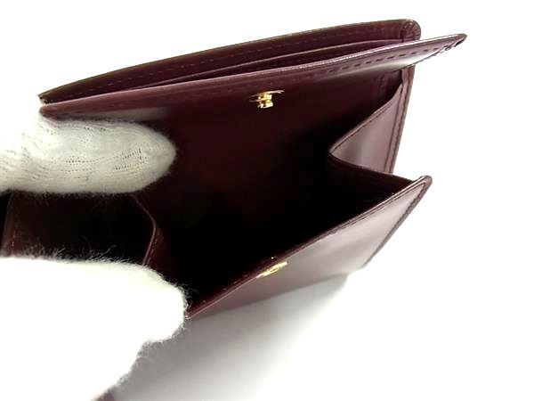 Cartier Leather Wallet Coin Purse Bordeaux — view 5