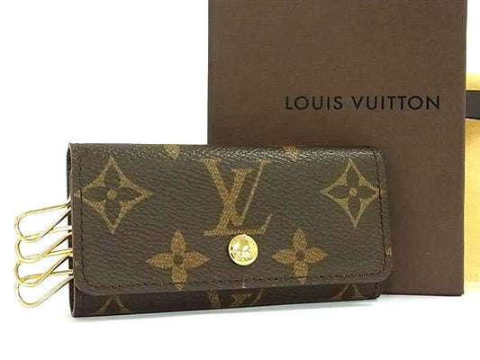 Louis Vuitton Monogram Multicles 4 Key Case Brown Key Holder