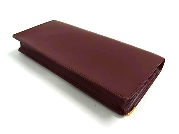 Cartier Leather Wallet Coin Purse LadyBordeaux — view 2
