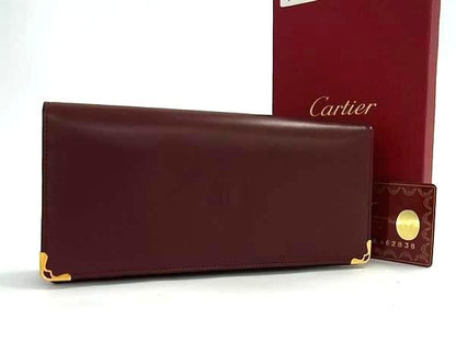 Cartier Leather Wallet Coin Purse LadyBordeaux