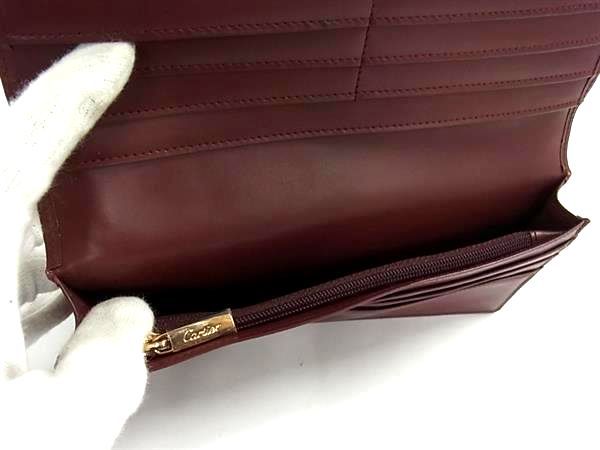 Cartier Leather Wallet Coin Purse LadyBordeaux — view 4