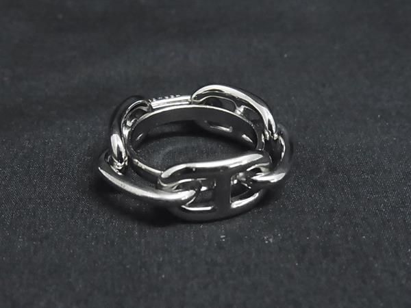 Hermes Chaine D'ancre Scarf Ring Silver