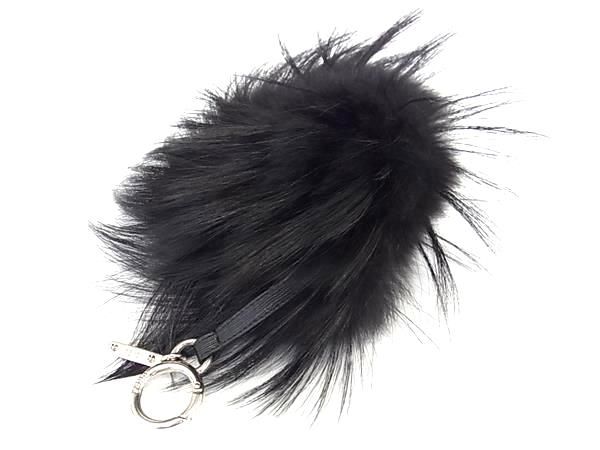 Fendi Az yu Key Holder Bag Charm Black — view 2