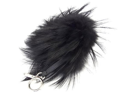 Fendi Az yu Key Holder Bag Charm Black — view 2