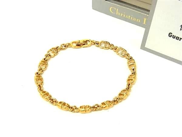 Dior o-le Vintage CD Logo Bracelet Gold