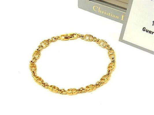 Dior o-le Vintage CD Logo Bracelet Gold