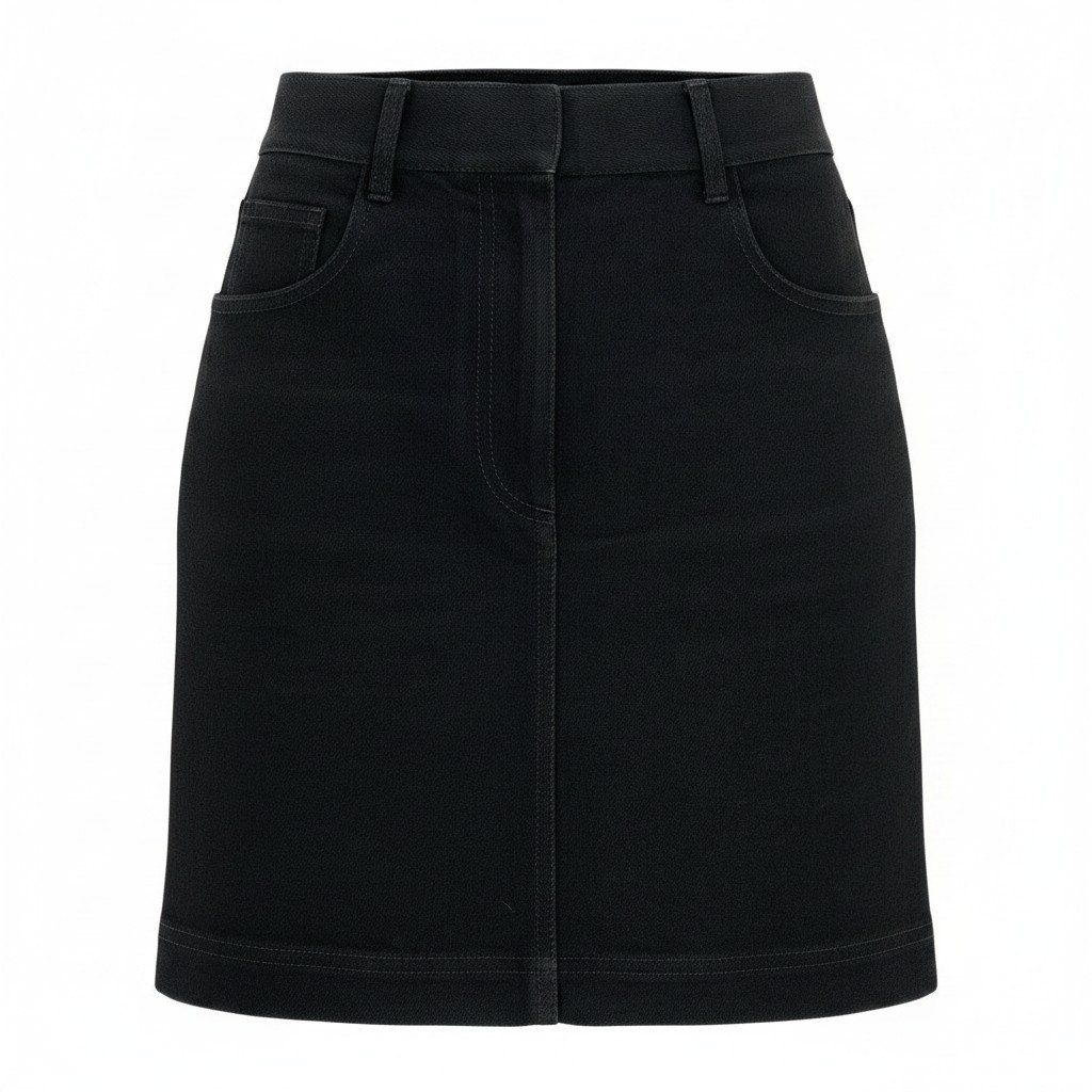 Fendi Tight Mini Skirt Cotton 36 Black