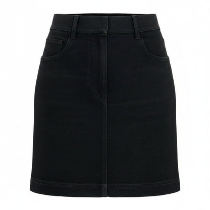 Fendi Tight Mini Skirt Cotton 36 Black