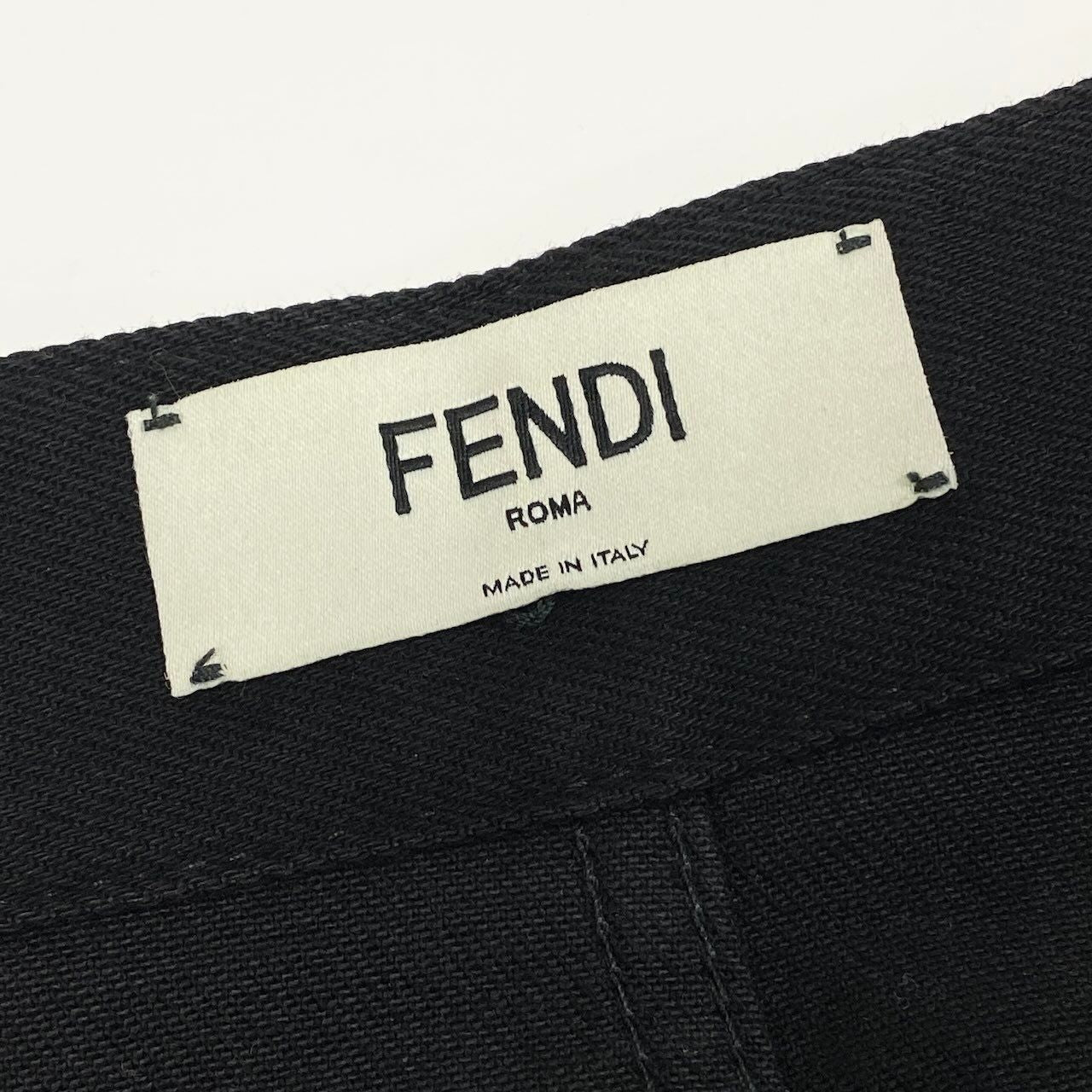 Fendi Tight Mini Skirt Cotton 36 Black — view 7