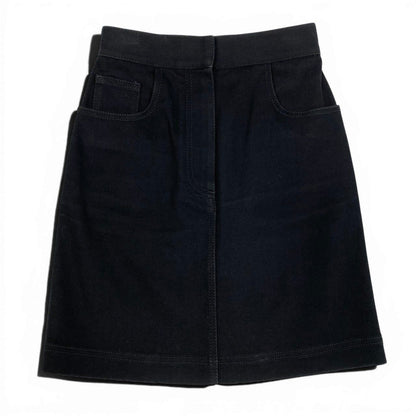 Fendi Tight Mini Skirt Cotton 36 Black — view 2