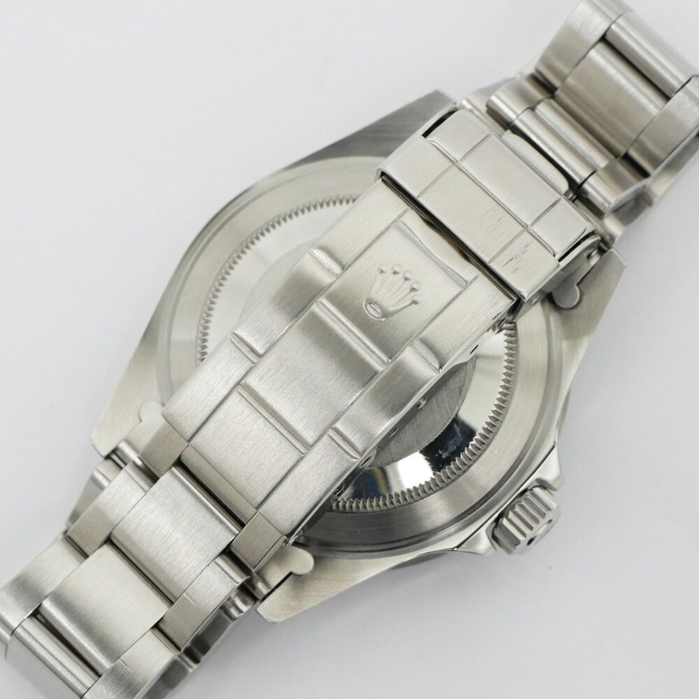Rolex Submariner Date Number Aging Blue Gray Bezel SS Tritium Black Dial — view 7