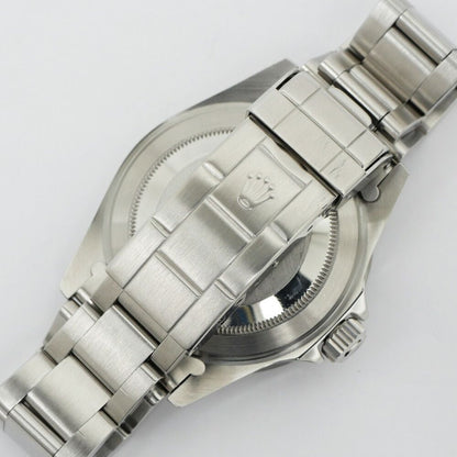 Rolex Submariner Date Number Aging Blue Gray Bezel SS Tritium Black Dial — view 7