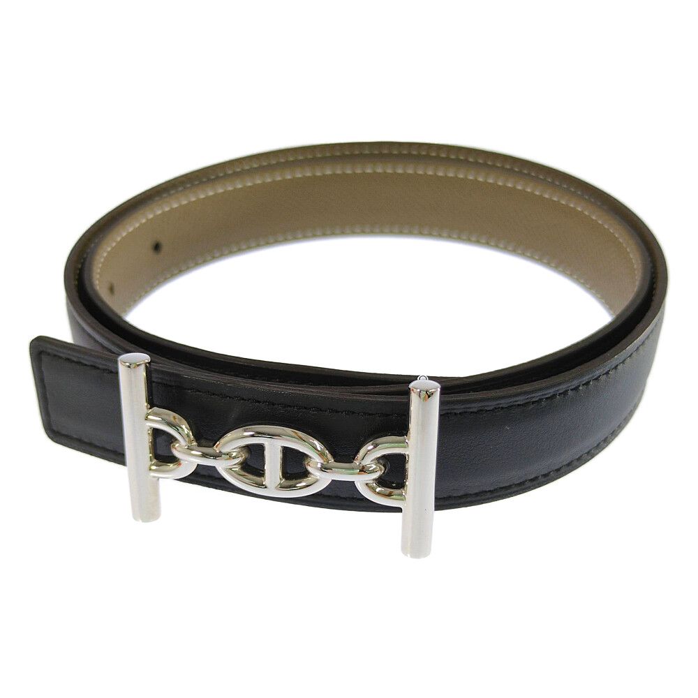 Hermes 75 Sbule Etoupe leto Black Belt